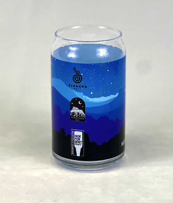 Night Sky Beer Can Glass