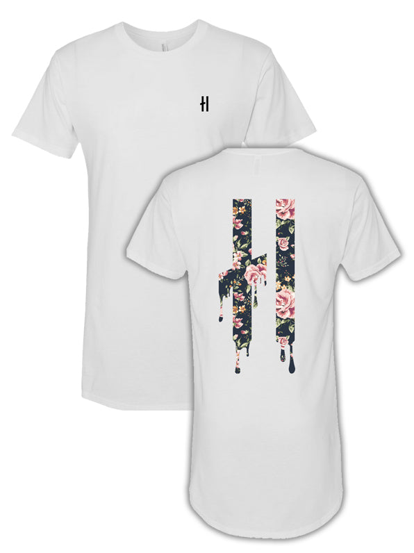 NEW -FLORAL - WHT