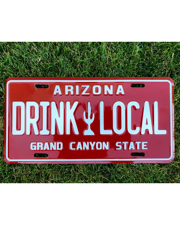 Drink Local - License Plate