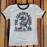 Gator Ringer Tee ( Natural/Black)