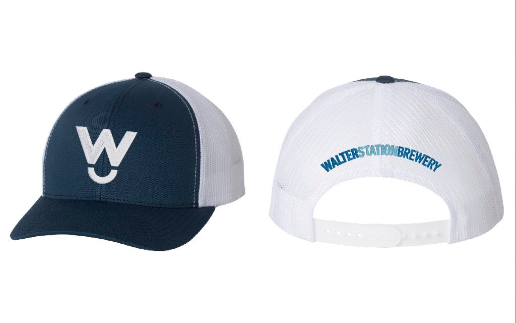 White Walter W (Navy/White Hat)