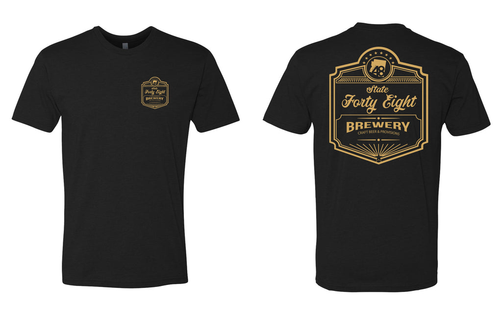 State 48 Classic Brewery Unisex Tee (Black)